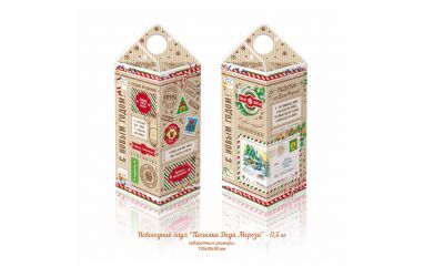 Продукция комбината Покровский - Новогодний баул «Посылка Деда Мороза» 0,5 кг (картон)