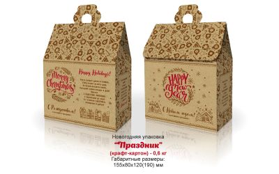 Продукция комбината Покровский - НАВАГОДНІ БАЎЛ "СВЯТА" (КРАФТ-КАРДОН) - 0,6 КГ. ЦАНА БЕЗ ПДВ - 1 РУБ.