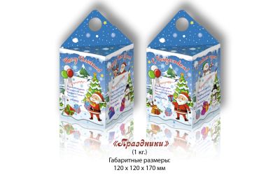Продукция комбината Покровский - Навагодні баул "СВЯТЫ" (КАРДОН) - 1 КГ.