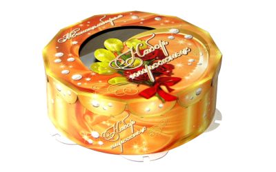 Продукция комбината Покровский - Торт круглы з акенцам
