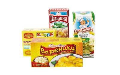 Продукция комбината Покровский - Ўпакоўка для пельменяў і варэнікаў