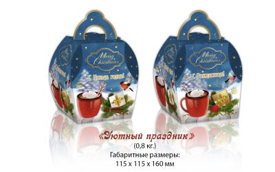 Продукция комбината Покровский - Навагодні баул "Затульны СВЯТА" (КАРДОН) - 0,8 КГ. КОШТ БЕЗ ПДВ - 1 РУБ.